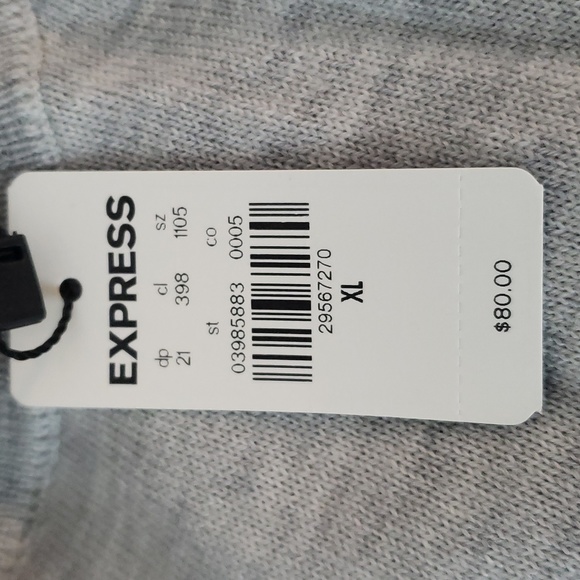 NWT Express Men's Merino Wool Turtle Neck - Picture 4 of 4